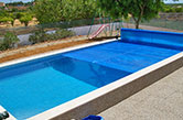 Olhão, 2009 - Heated swimming pool with manual plastic cover
