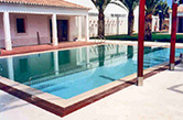 Vale do Lobo, 2000 - Swimming pool with peripheral border made of typical regional stone