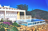 Estoi, 2005 - Villa Mocho - Swimming pool with fixed raised cover